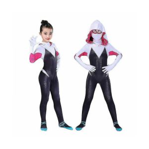 Adult Female Costumes to Hire - Spider Gwen Stacy Venom black & green legs  - ADULT